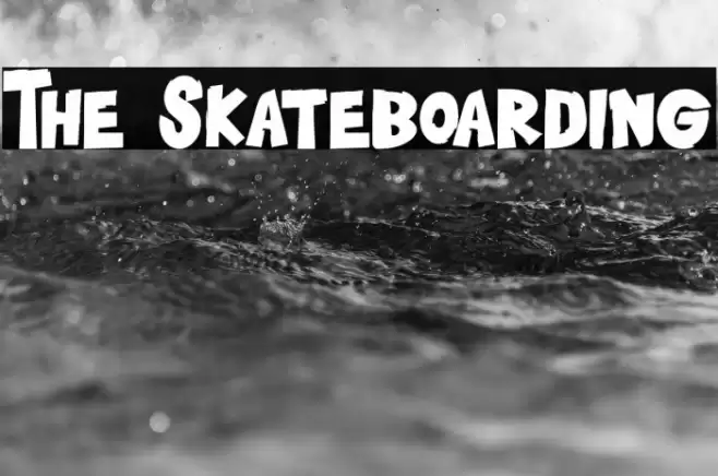 The Skateboarding Caratteri examples
