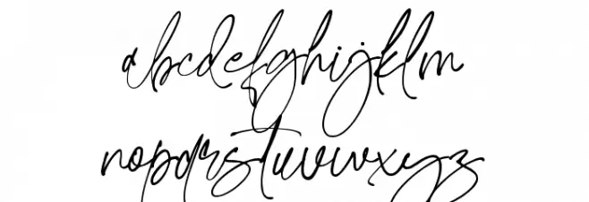 The Skytripe フォント 小文字