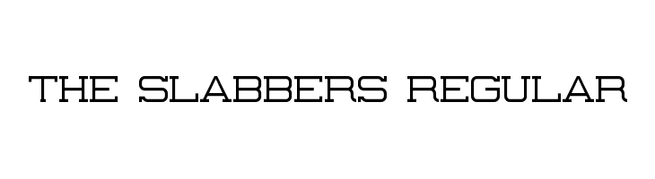 The Slabbers Regular  नि: शुल्क फ़ॉन्ट्स डाउनलोड