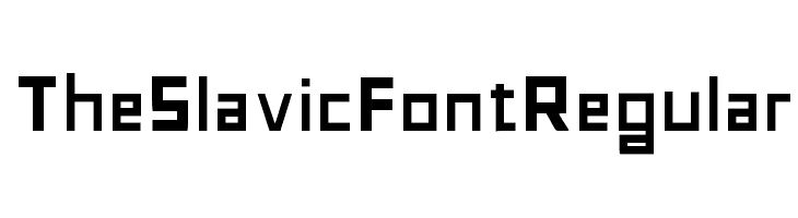 The Slavic Font Regular  नि: शुल्क फ़ॉन्ट्स डाउनलोड