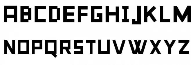 The Slavic Font Regular Caratteri MAIUSCOLE