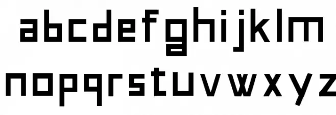The Slavic Font Regular फ़ॉन्ट लोअरकेस