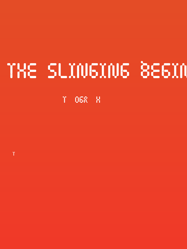 The Slinging Beginnings Poster