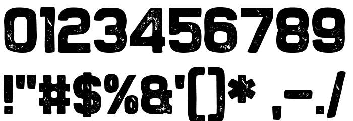 The Slug and Lion Font OTHER CHARS