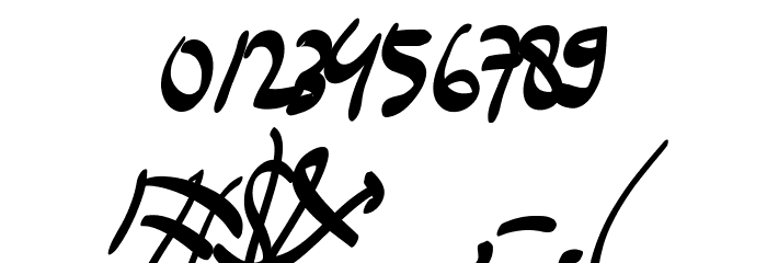 The Smithey Regular Font OTHER CHARS