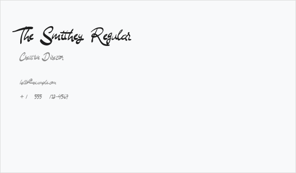 The Smithey Regular Business Card
