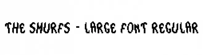 The Smurfs - Large Font Regular  font caratteri gratis