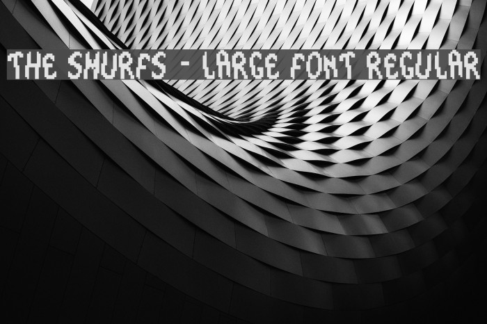 The Smurfs - Large Font Regular Font examples