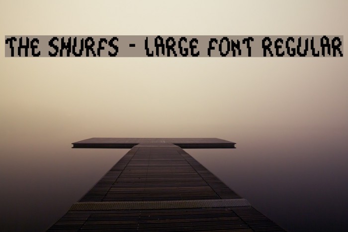 The Smurfs - Large Font Regular Font examples