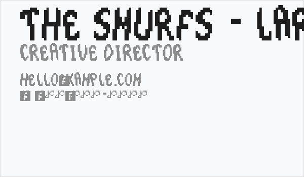 The Smurfs - Large Font Regular Business Card