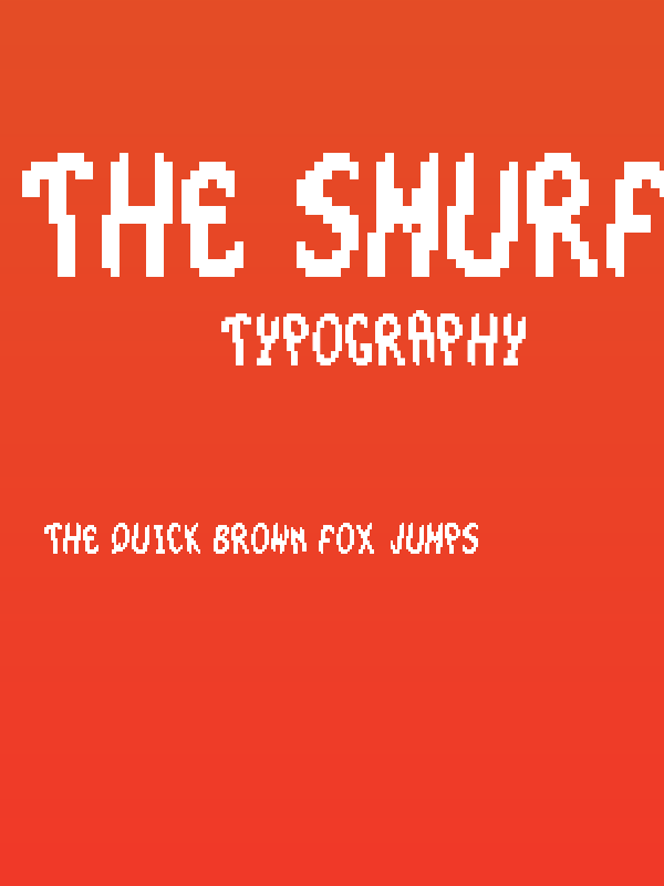 The Smurfs - Large Font Regular Poster