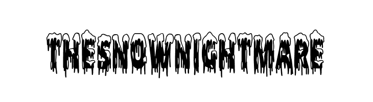 The Snow Nightmare  font caratteri gratis