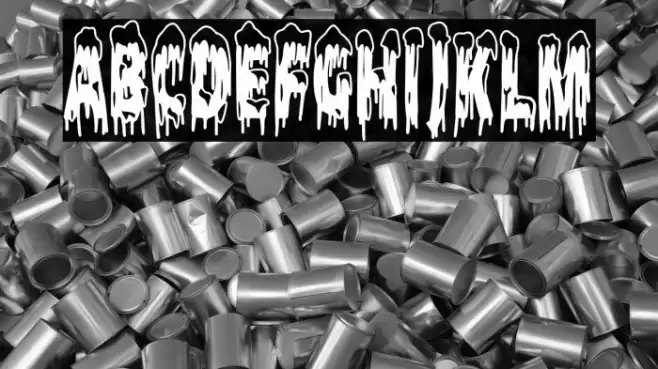 The Snow Nightmare Font examples