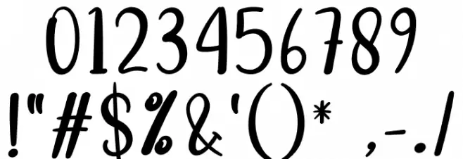 The Snow Font OTHER CHARS
