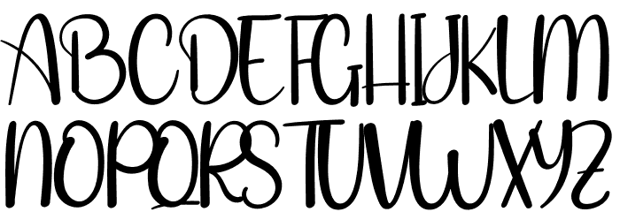 The Snow Font UPPERCASE