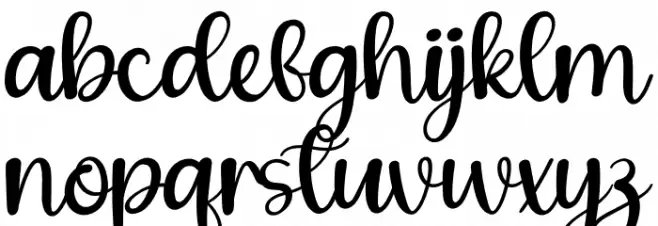 The Snow Font LOWERCASE