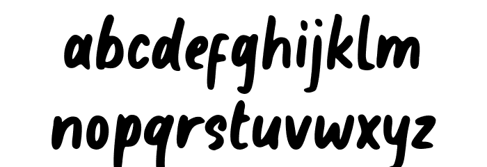 The Snowday Font LOWERCASE