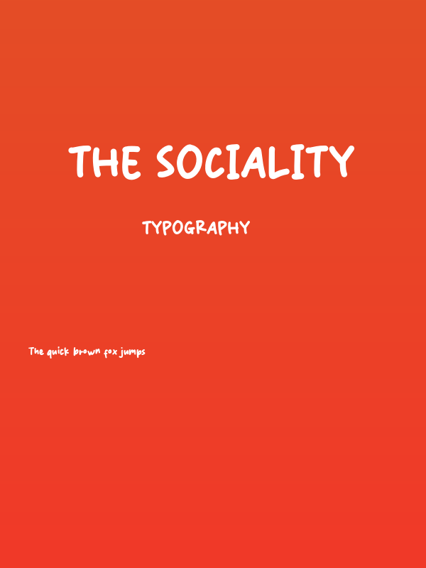 The Sociality Poster