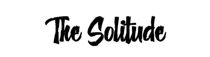 The Solitude  les polices de caractères gratuit tlcharger