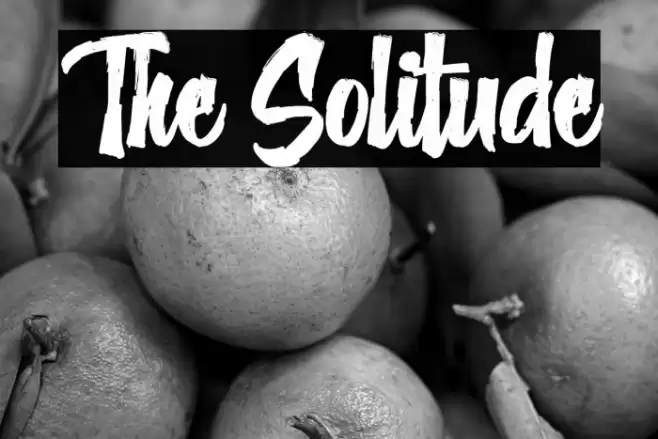 The Solitude Font examples