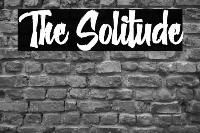 The Solitude Font examples