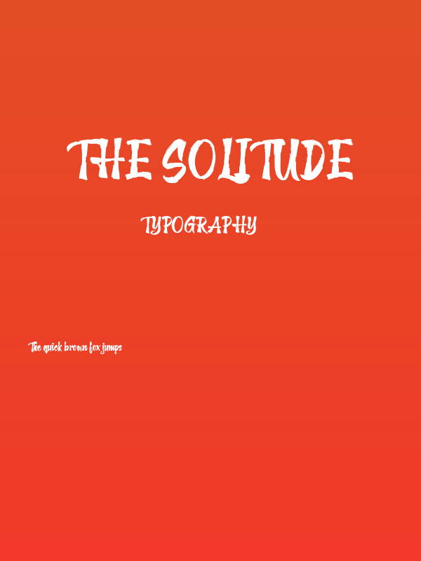 The Solitude Poster
