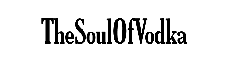 The Soul Of Vodka  नि: शुल्क फ़ॉन्ट्स डाउनलोड