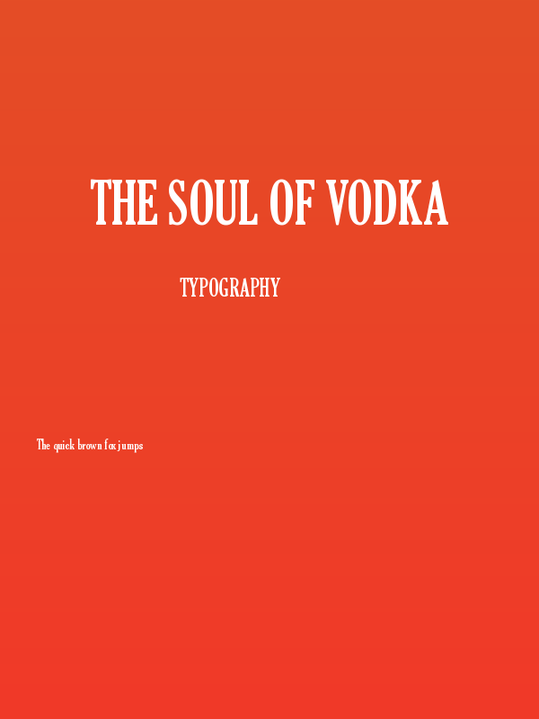 The Soul Of Vodka Poster