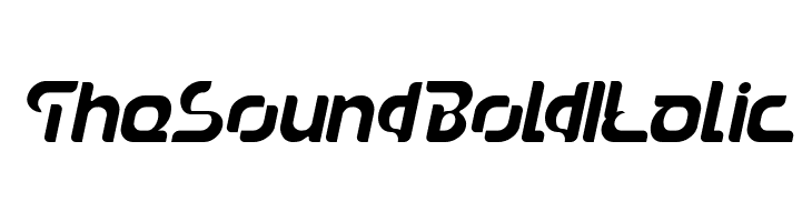The Sound Bold Italic  font caratteri gratis