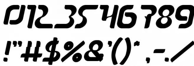 The Sound Bold Italic Font OTHER CHARS