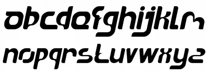 The Sound Bold Italic 字体 小写