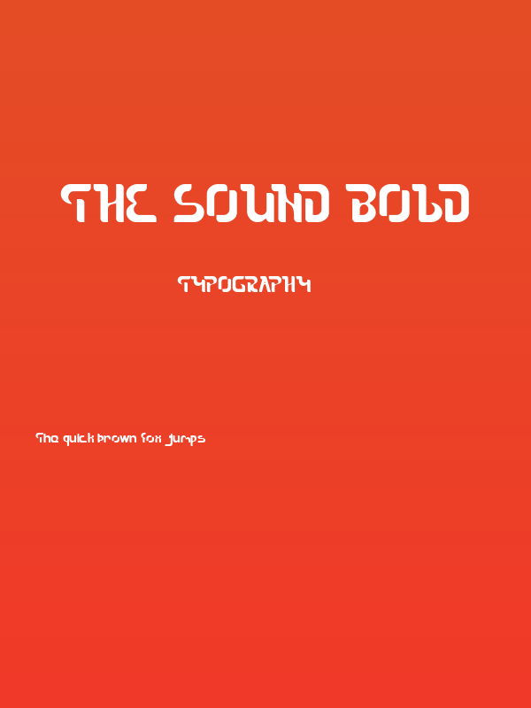 The Sound Bold Poster