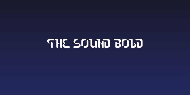 The Sound Bold Social Header