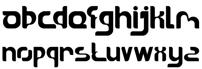 The Sound Bold Font LOWERCASE