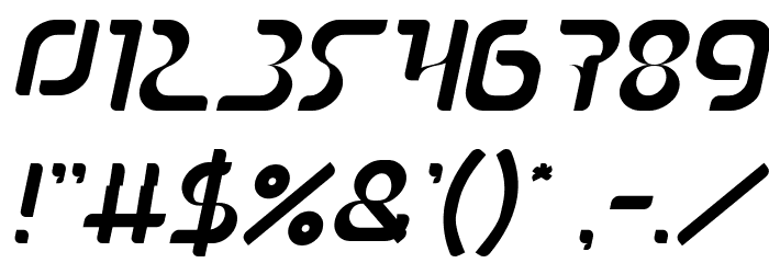 The Sound Italic Font OTHER CHARS