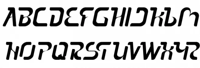 The Sound Italic Font UPPERCASE