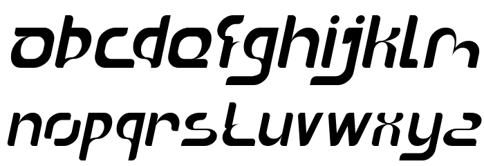 The Sound Italic Font LOWERCASE