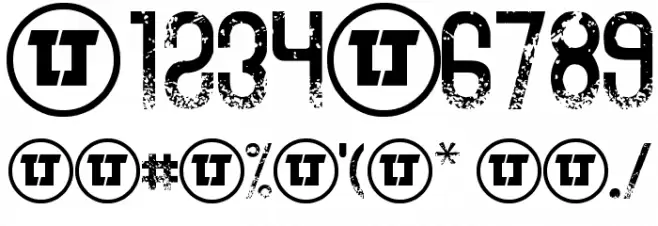 The Sound of Truth Grunge Font OTHER CHARS