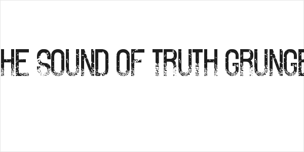 The Sound of Truth Grunge Logo