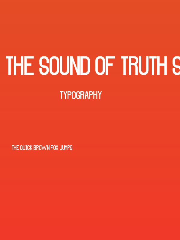 The Sound of Truth smooth Poster
