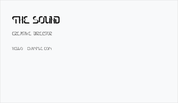 The Sound Business Card