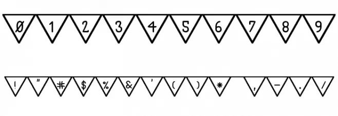 The South Flag St Font OTHER CHARS