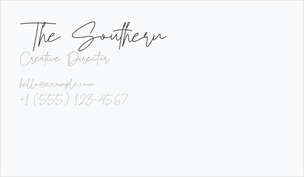 The Southern Business Card