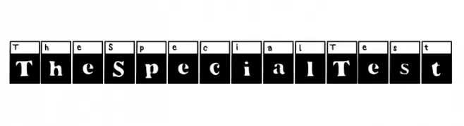 The Special Test  Descarca Fonturi Gratis