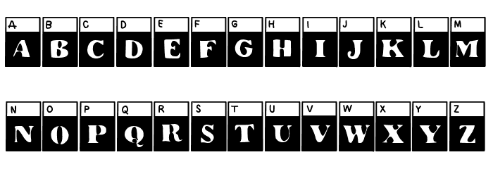 The Special Test Font UPPERCASE