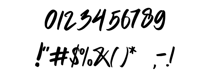 The Spectre Font OTHER CHARS