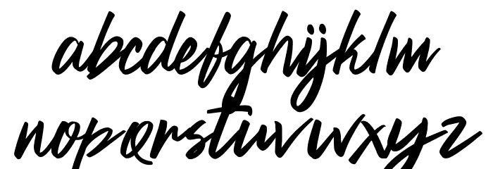 The Spectre Font LOWERCASE
