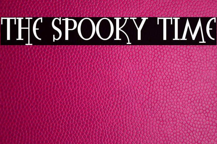 The Spooky Time Example 1
