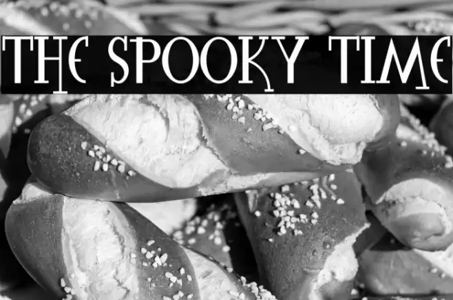 The Spooky Time Font examples