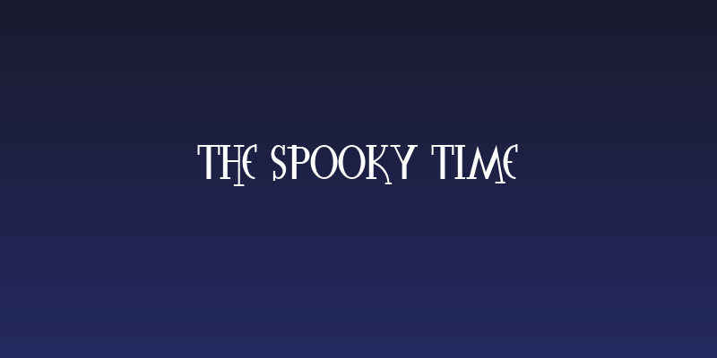 The Spooky Time Social Header